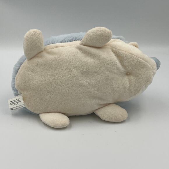 Little Jellycat Happy Blue Hedgehog Plush Rattle 9" Soft Toy - Picture 7 of 8